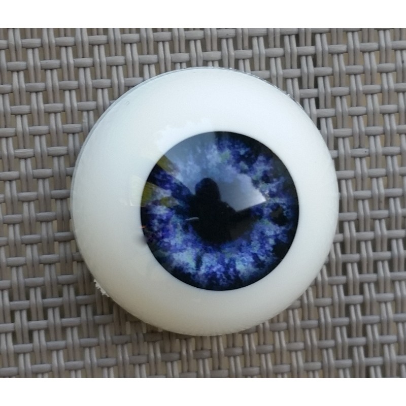 Yeux acrylique Bleu Foncé pour reborn