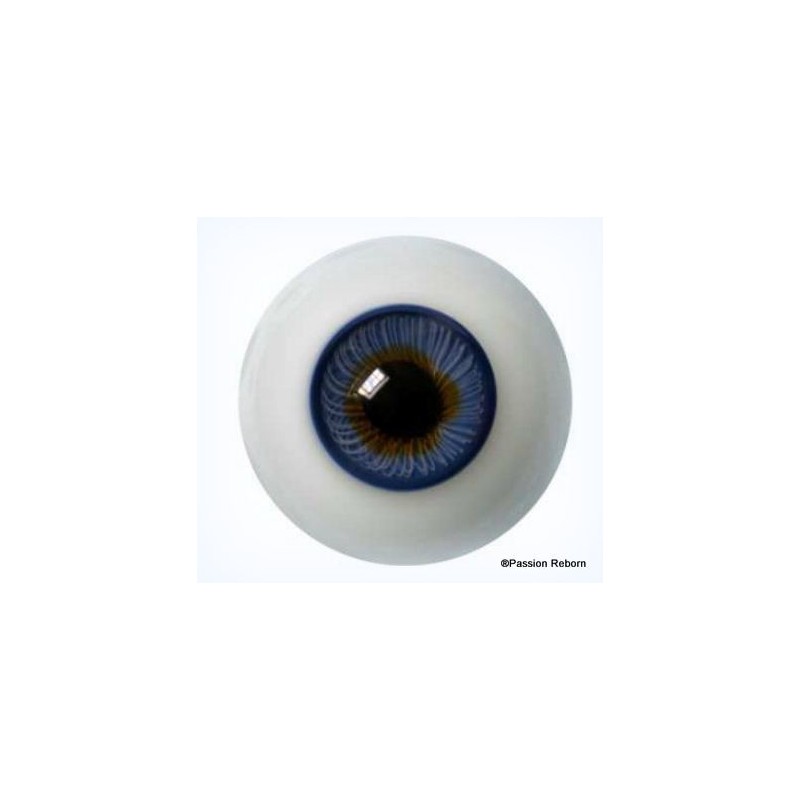 Yeux cristal Lauscha BLEU FONCE