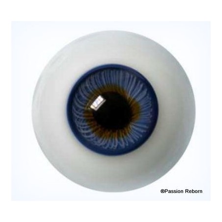 Yeux cristal Lauscha BLEU FONCE