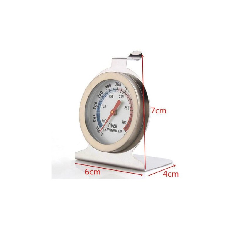 Thermomètre de Cuisson au Four, Thermomètre de four en acier inoxydable,  Thermomètre à Cadran En Acier Inoxydable,thermomètre de cuisson au four 400  degrés pour suspendre ou poser dans le four : 