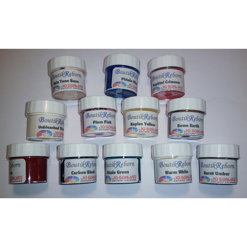 Peinture acrylique LOT COMPLET 12 teintes