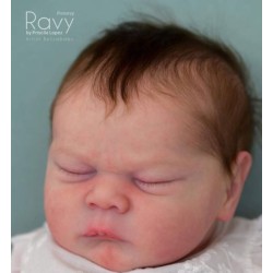 Kit reborn RAVY (21') de Priscila Lopez + body, plaque et COA