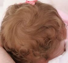 Cheveux Humain d'enracinement bébés Reborn Toddlers Wave Auburn Wavey Ginger pas mohair 